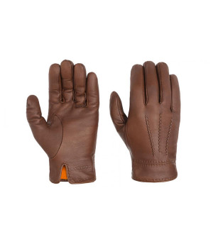 Brown guantes de cuero Stetson Gloves Goat Nappa brown